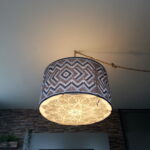 Fauve Oberije Mandala/Drop in the pond pattern. Lampenkap Gehaakt -NL